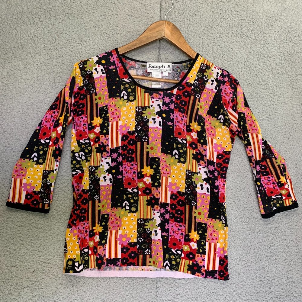 Joseph A. Large Casual Women Pattern Shirt
